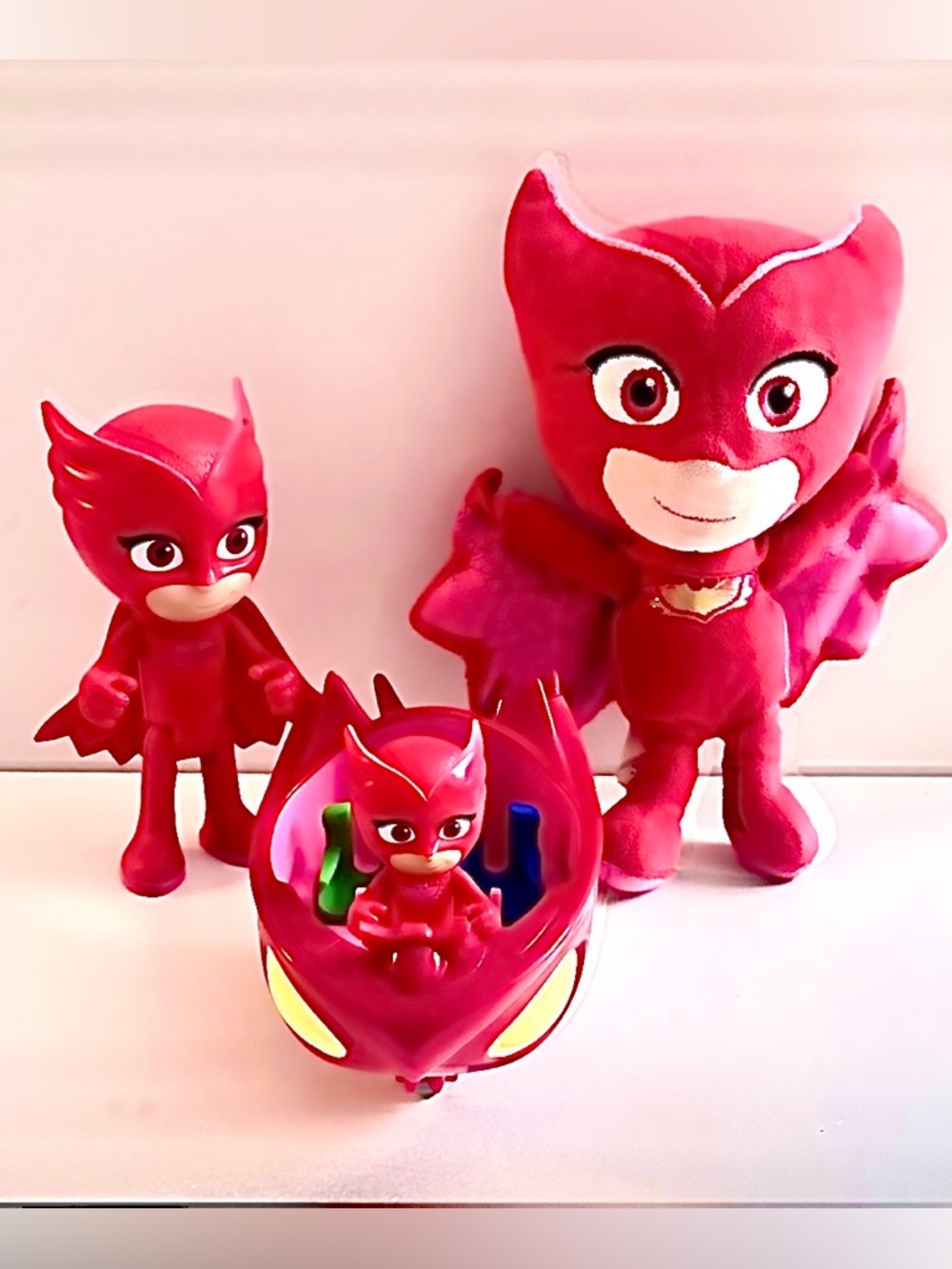 Owlette Action Figure and Plush Set - Red PJ Mask